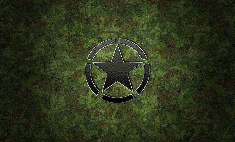Star Emblem on Camouflage