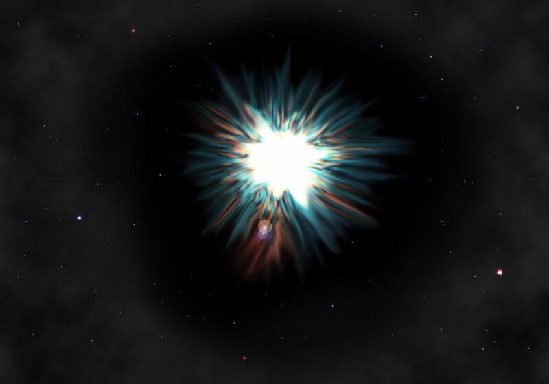 Star Explosion in Space