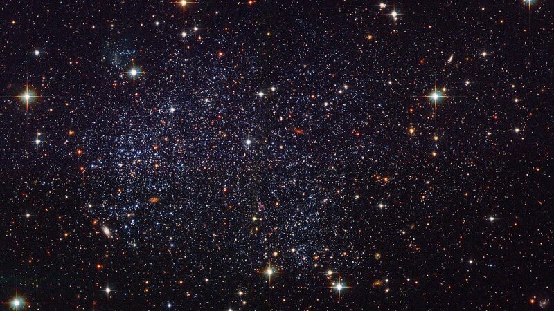 Star Field in Deep Space — Black