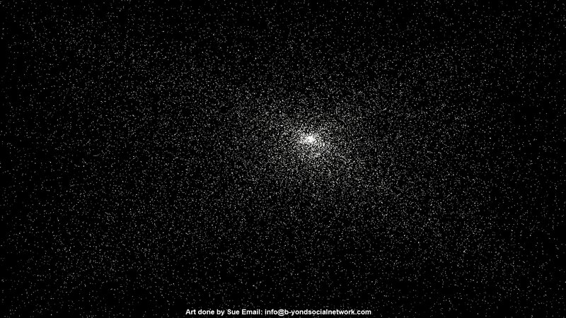 Star Field in Space — Black, Serene