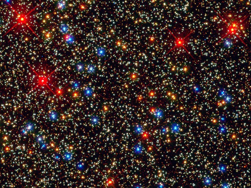Star Field in Space — Black