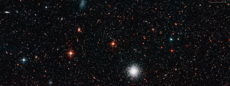 Star Field with Galaxies — Black