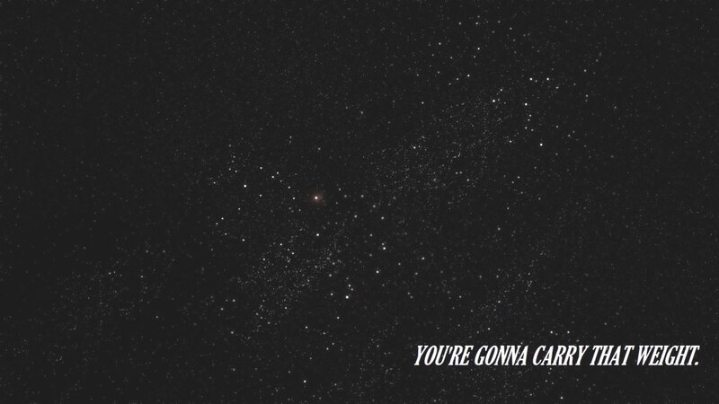 Star Field with Text