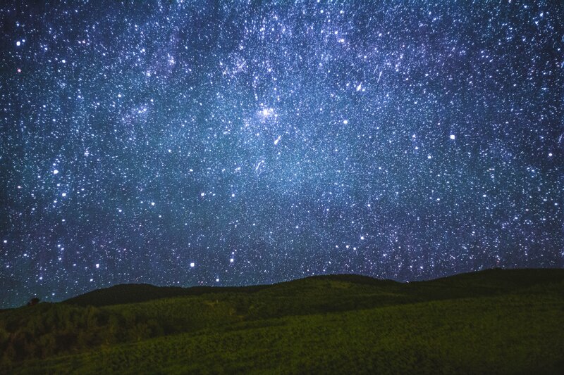 Star-filled Night Sky — Blue, Serene