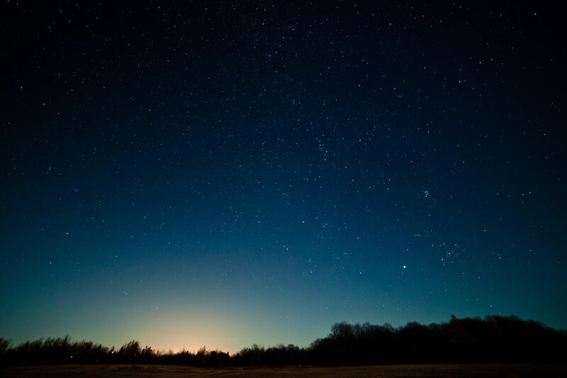 Star-filled Night Sky — Blue