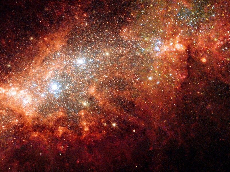 Star-forming Region — Red, Dramatic