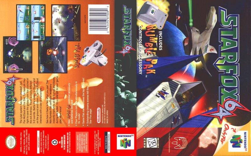 Star Fox 64 game box