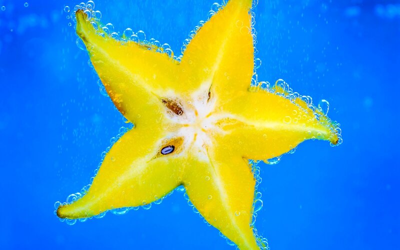 Star Fruit Slice Underwater