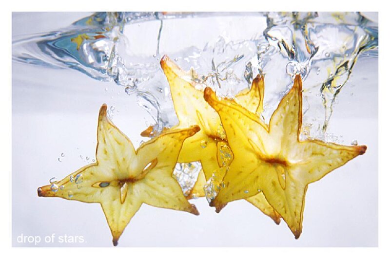 Star Fruit Slices in Water