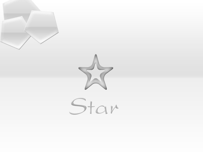 Star icon with text