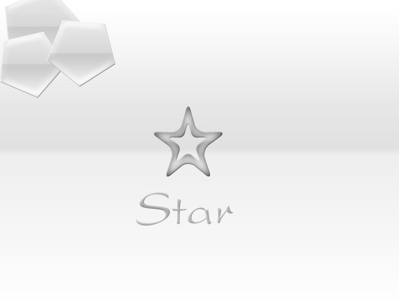 Star icon with text