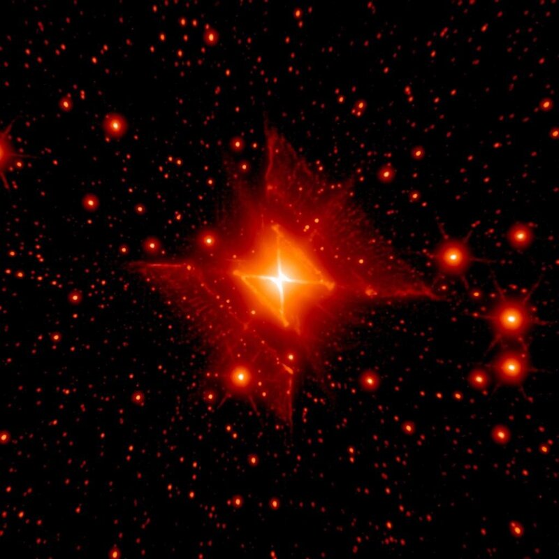 Star in deep space