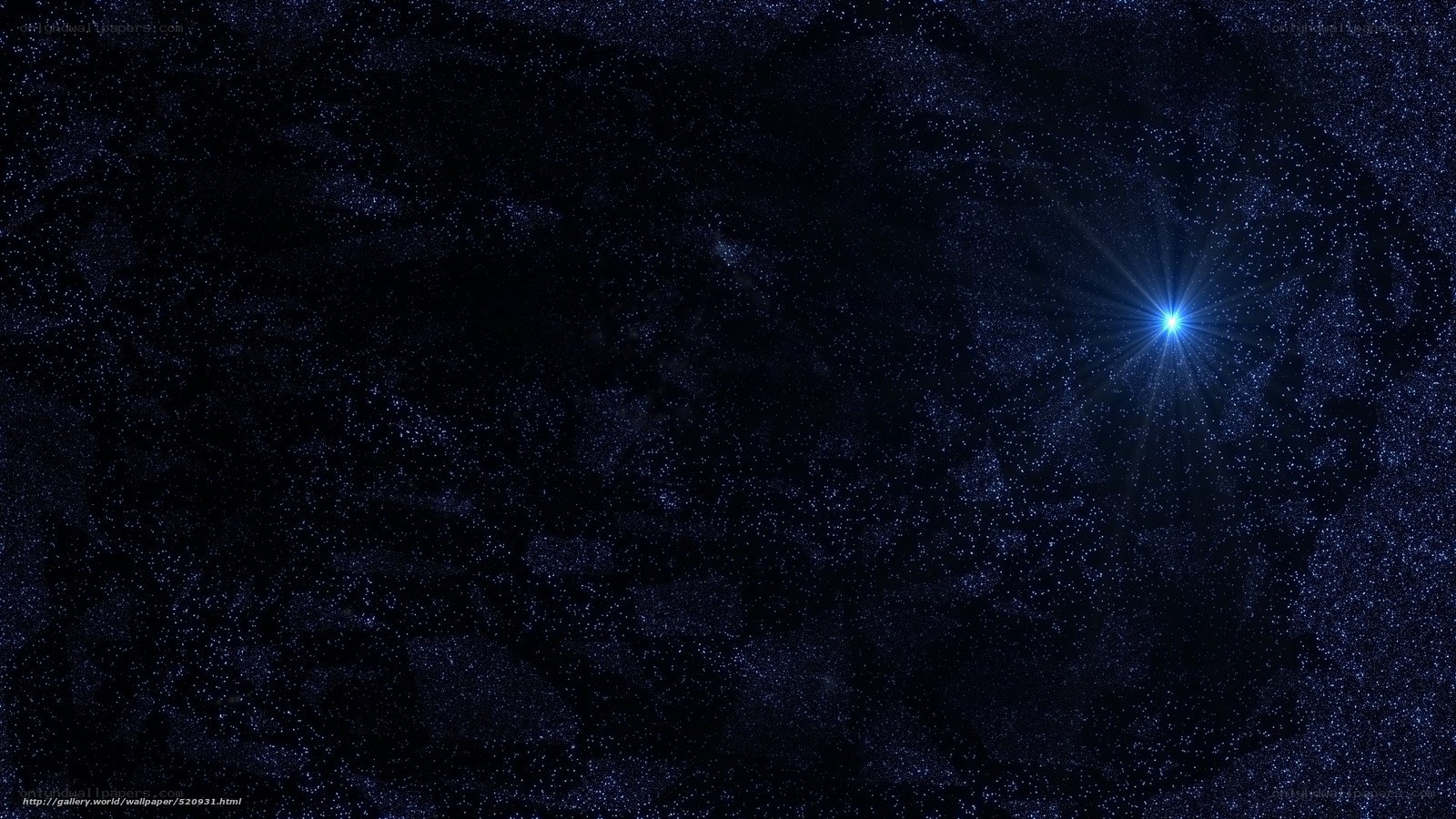 Star in the night sky