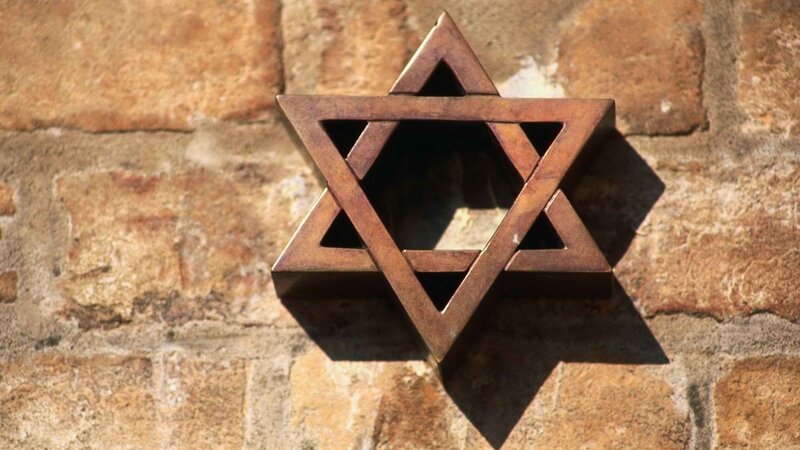 Star of David on stone wall