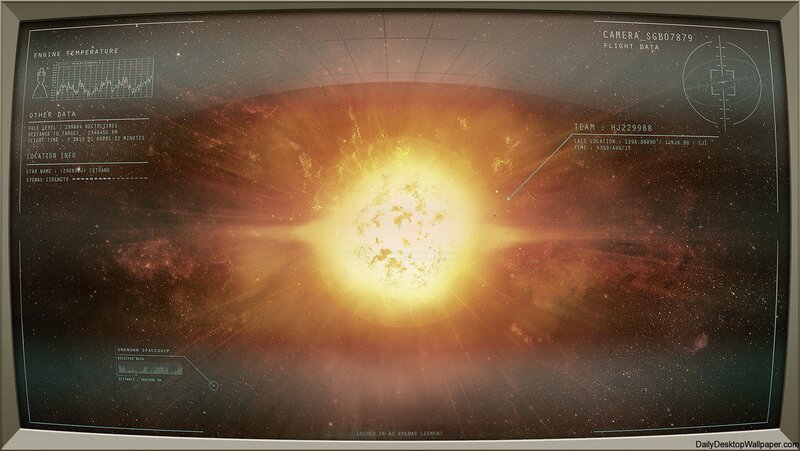 Star on a Monitor Screen