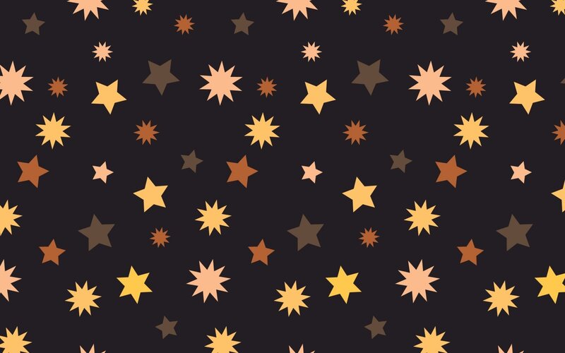 Star Pattern on Dark Background — Black