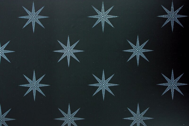 Star Pattern on Dark Surface