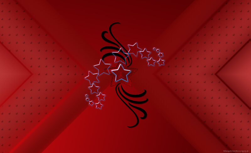 Star Pattern on Red Background