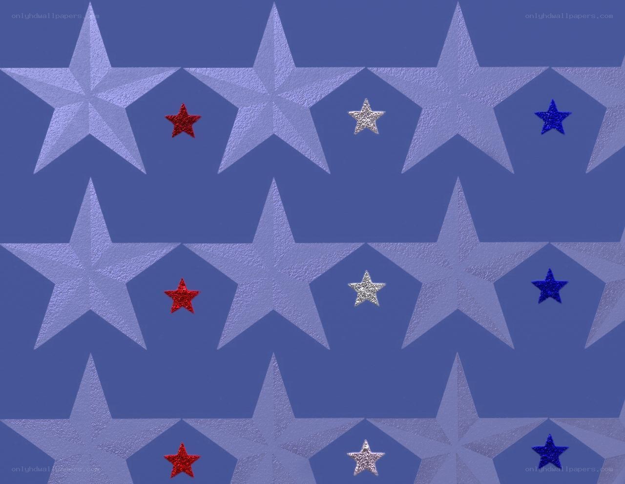 star pattern with red white and blue stars