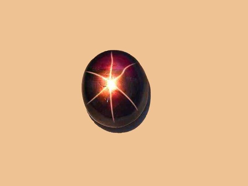 Star ruby gemstone