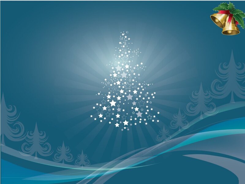 Star-shaped Christmas Tree — Blue