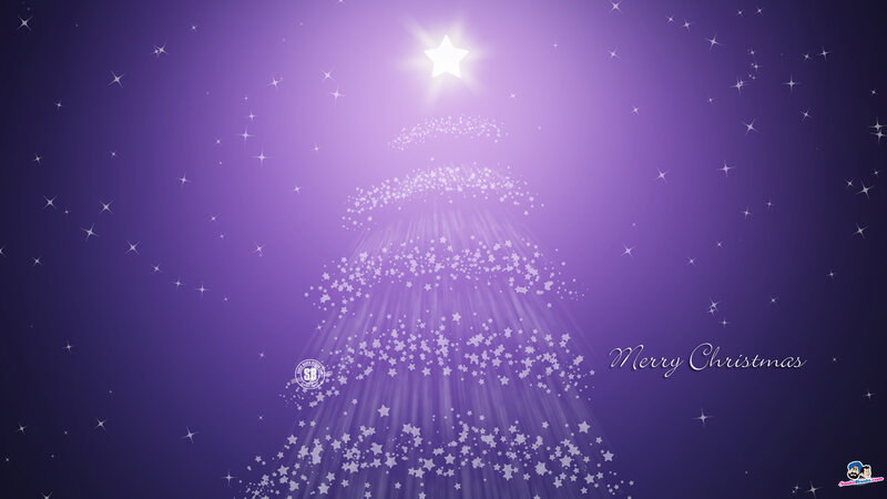 Star-shaped Christmas Tree — Purple