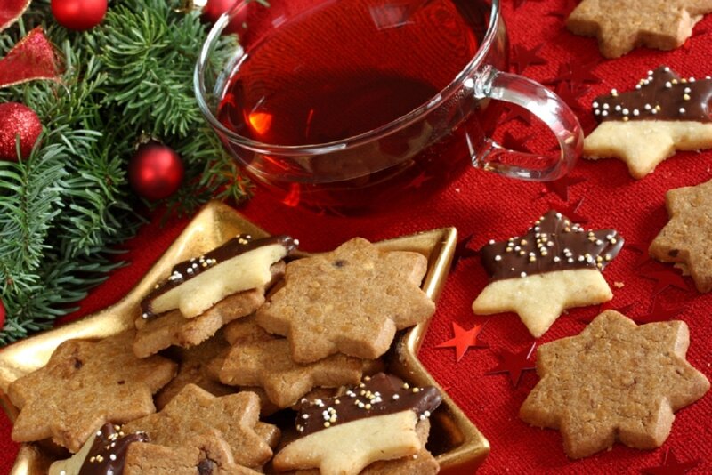 Star-shaped Cookies and Tea