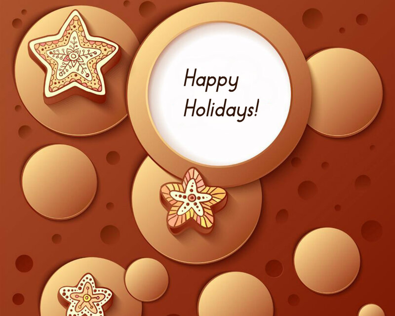Star-shaped Cookies — Brown, Festive, Illustration