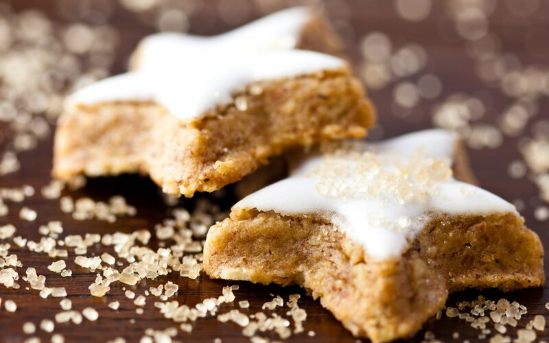 Star-shaped Cookies — Brown, Festive, Photograph
