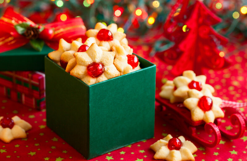 Star-shaped Cookies in Box