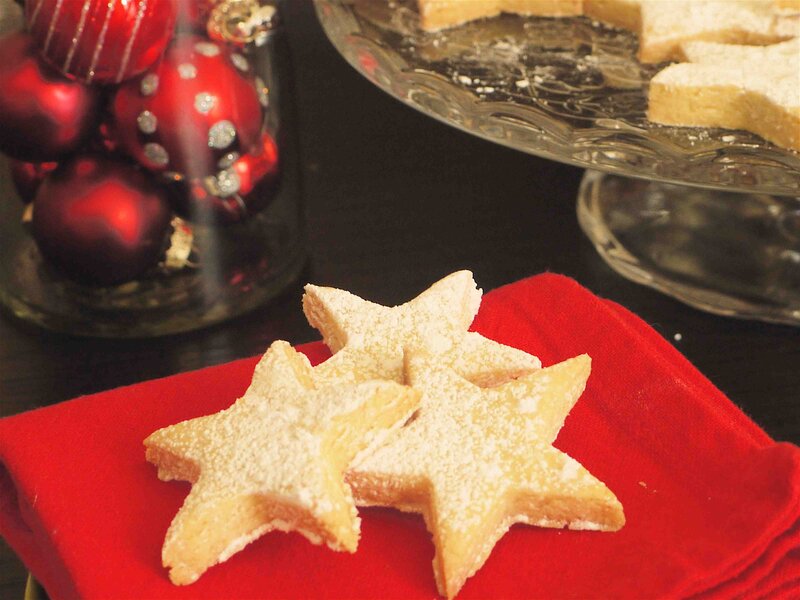 Star-shaped Cookies — Red, Festive