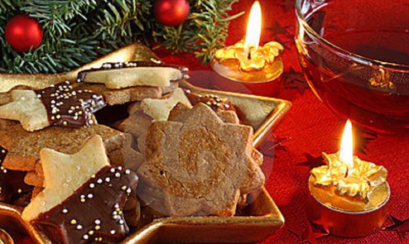 Star-shaped Cookies — Red, Festive, Winter