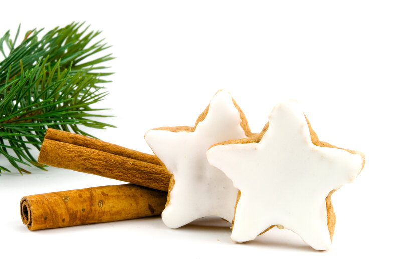 Star-shaped Cookies — White, Festive