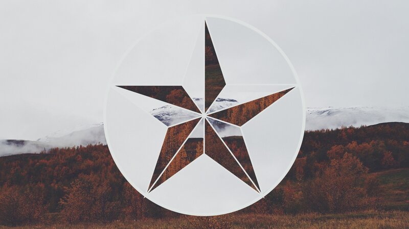Star-shaped Cutout in Landscape