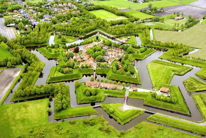 Star-shaped Fortress — Green, Serene, Spring