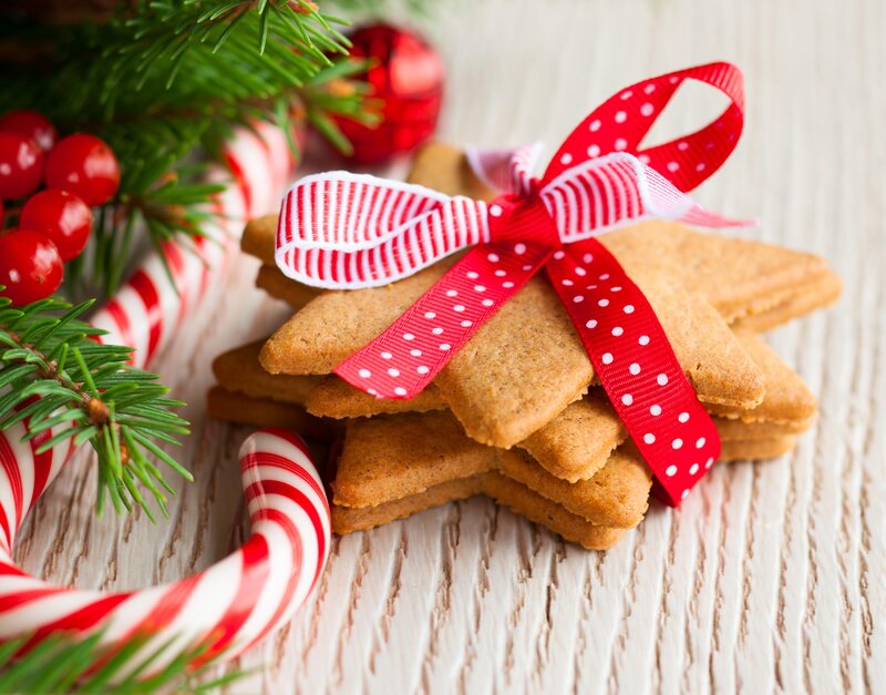 Star-shaped Gingerbread Cookies