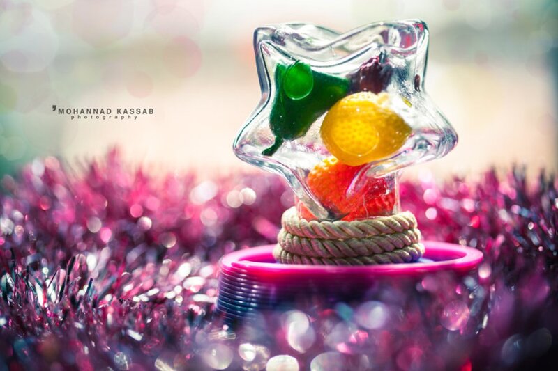 Star-shaped Glass Container