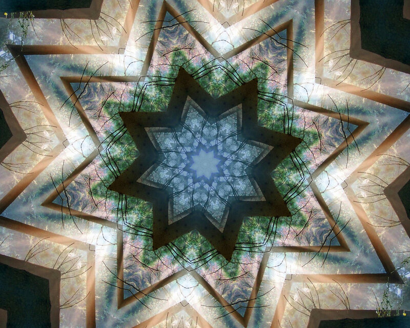 Star-shaped Kaleidoscopic Pattern