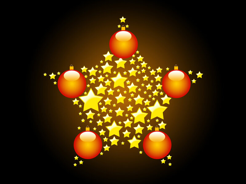 Star-shaped Ornament Arrangement