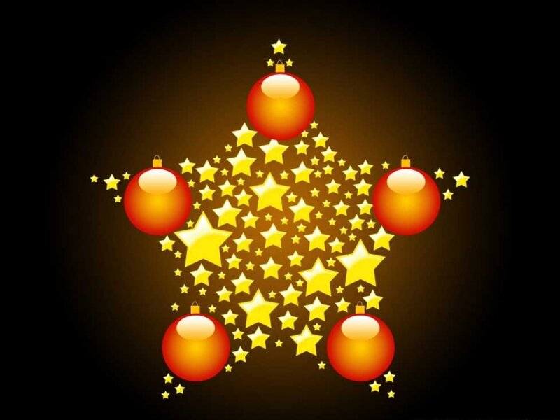Star-shaped Ornament Arrangement — Yellow
