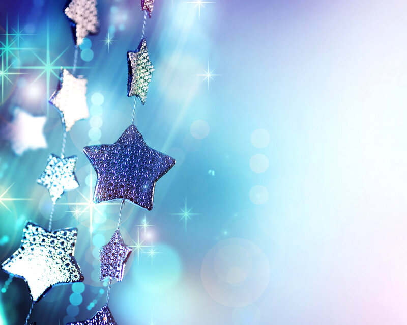 Star-shaped Ornaments — Blue
