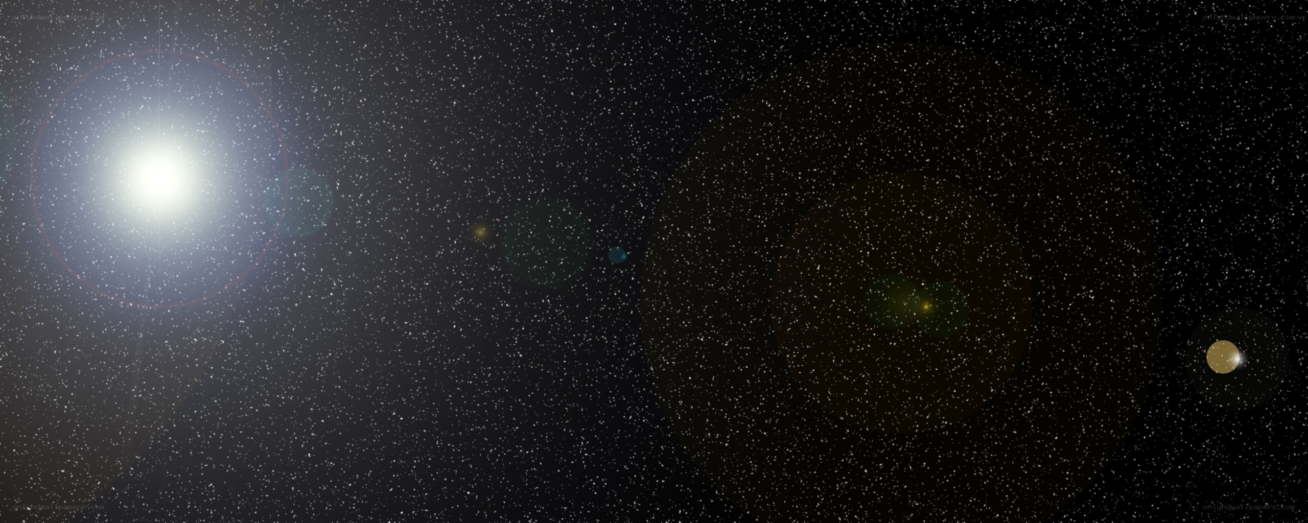 Star system with planets