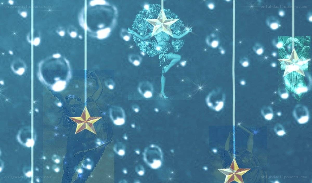 star-themed festive collage