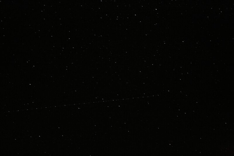 Star Trail in Night Sky