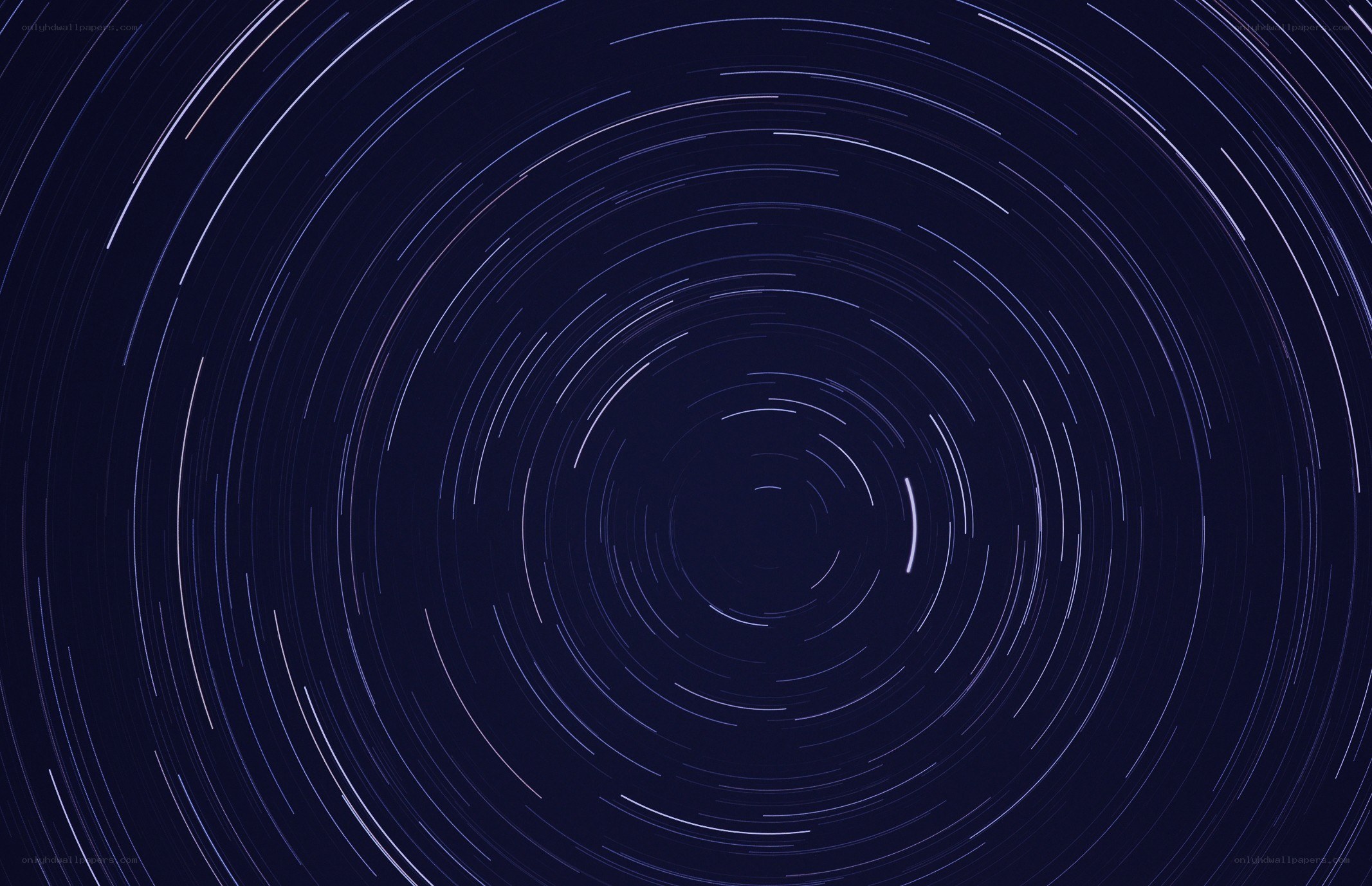 Star trails in night sky