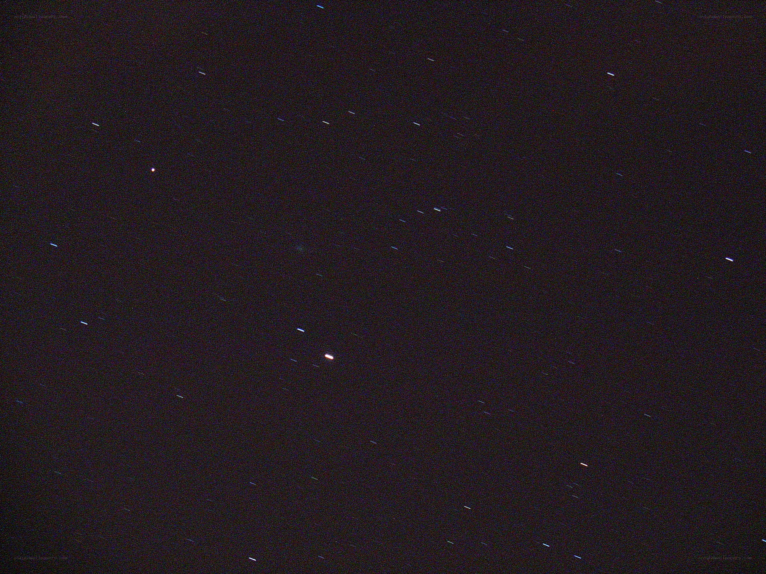 star trails in night sky
