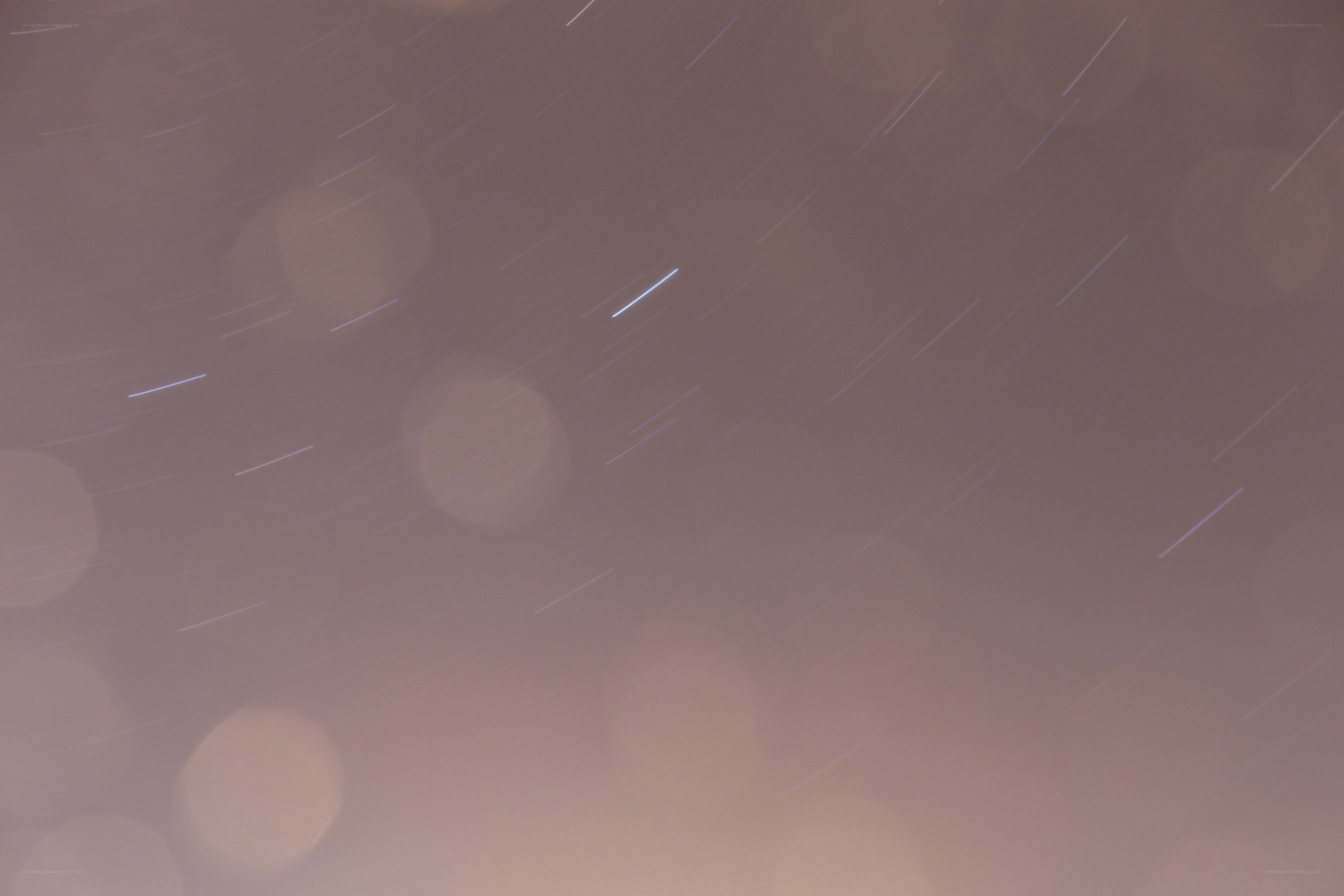 star trails in night sky