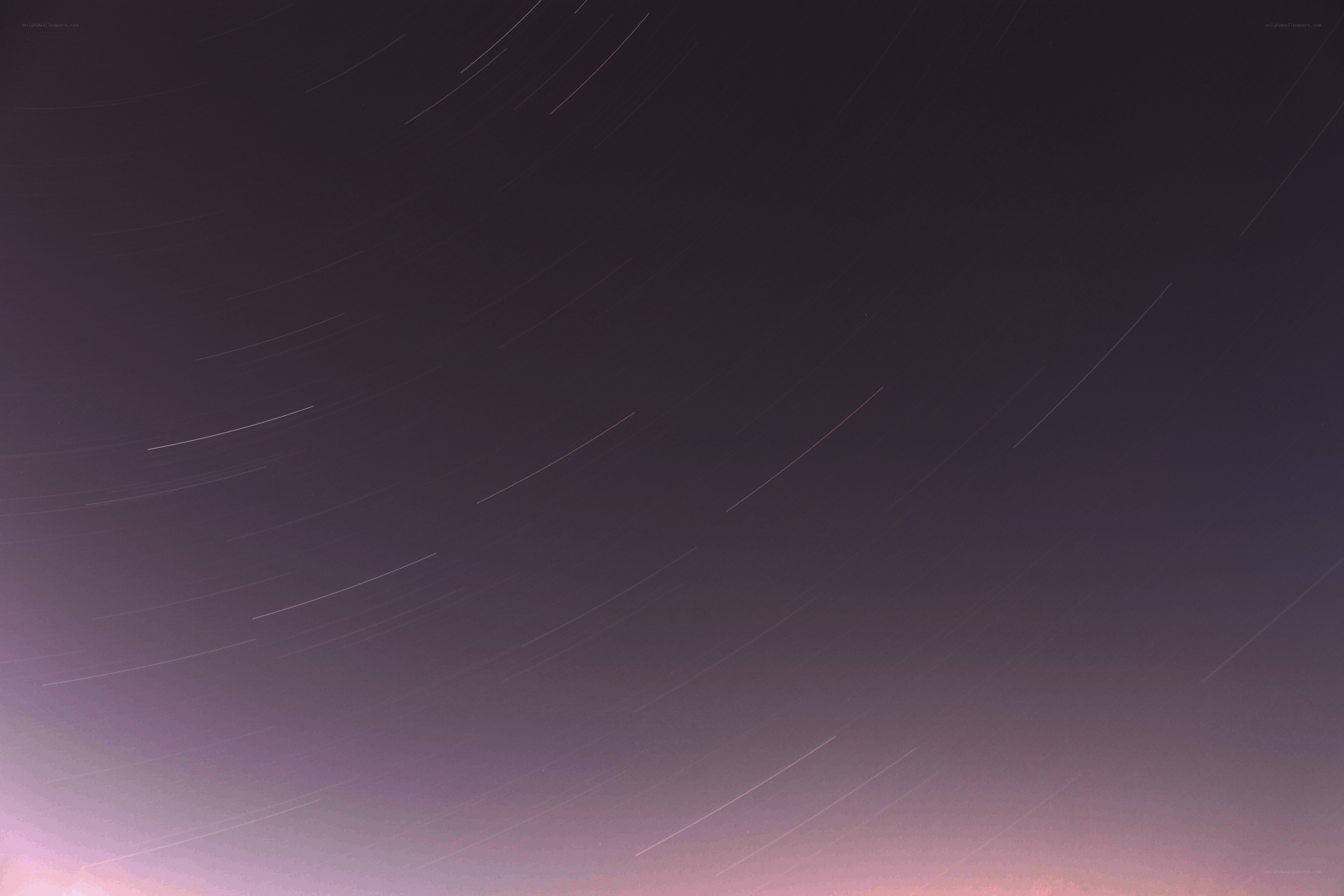 Star trails in night sky