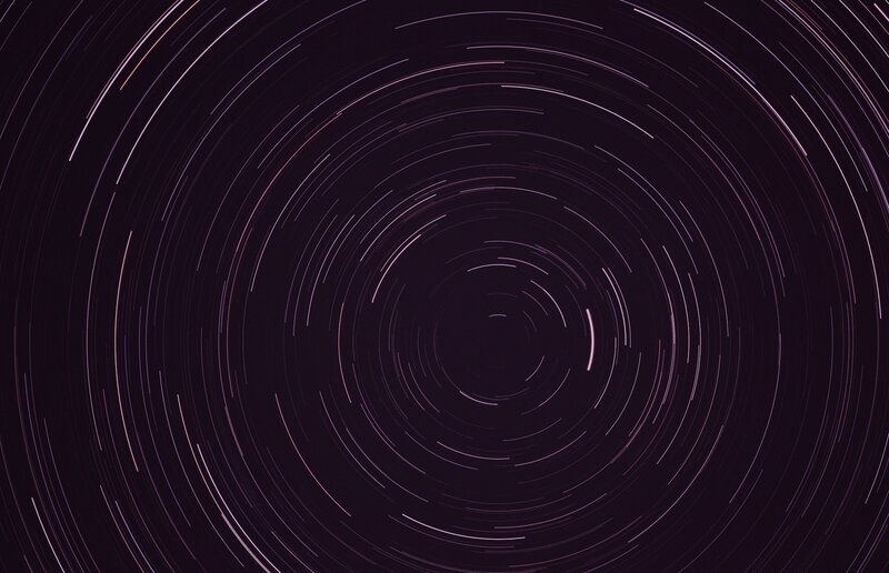 star trails in night sky