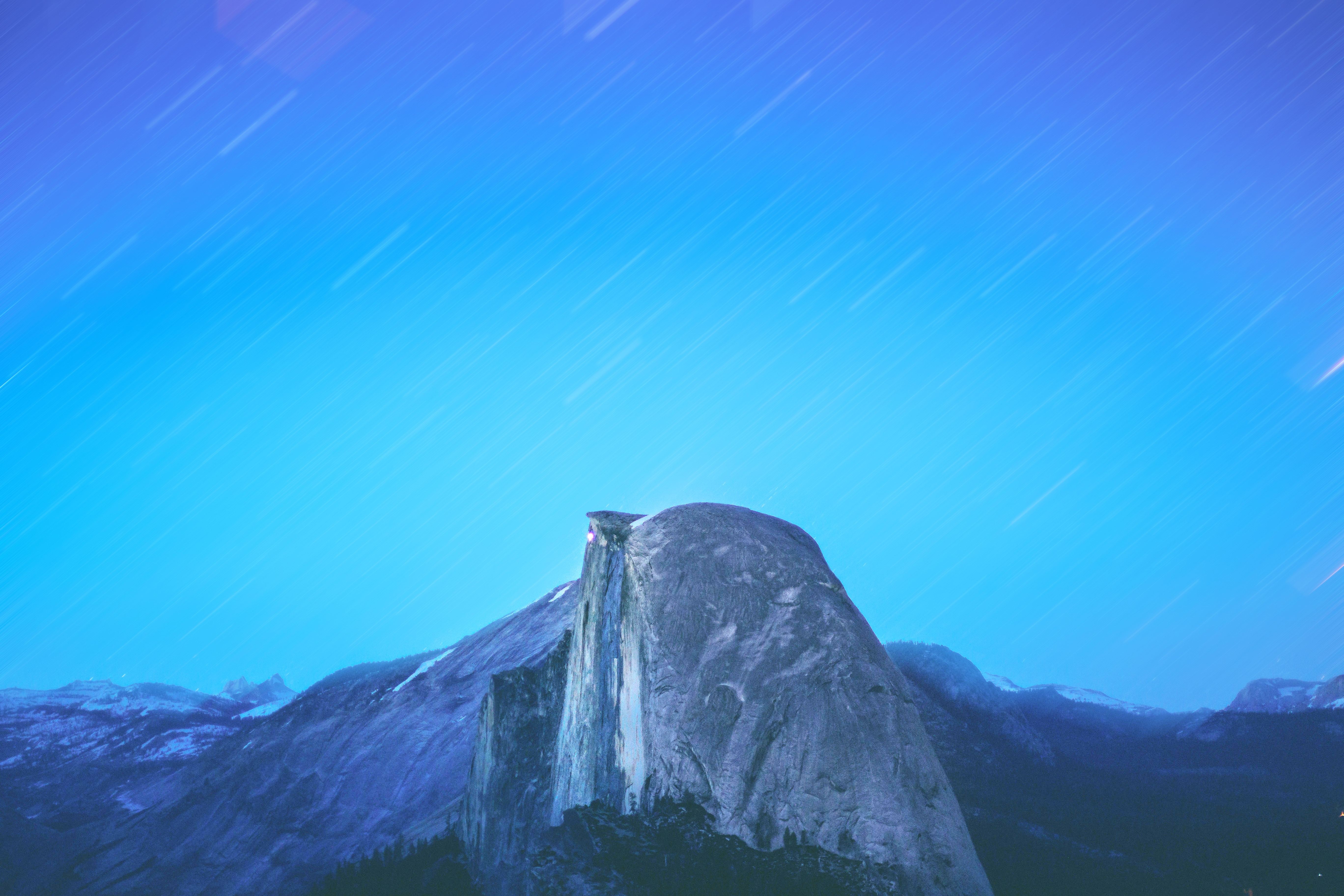 Star trails over Half Dome